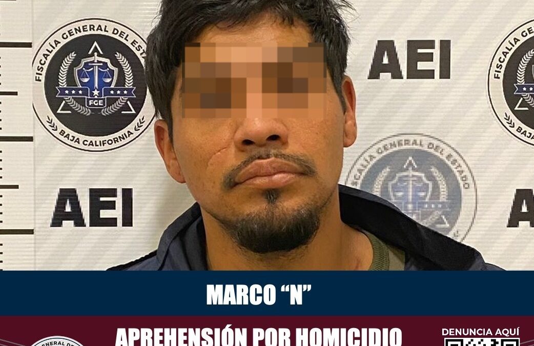 CUMPLIMENTA LA AEI ORDEN DE APREHENSIÓN A MASCULINO POR HOMICIDIO