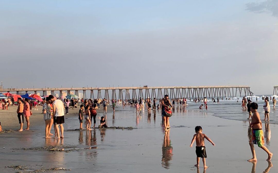 GRAN AFLUENCIA DE TURISTAS DURANTE EL FIN DE SEMANA EN LAS PLAYAS DE ROSARITO